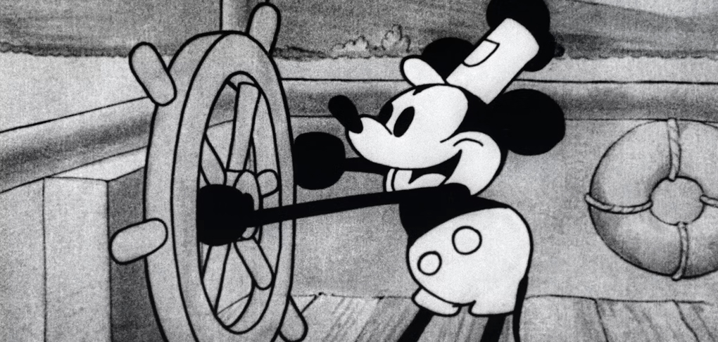 Mickey Mouse y sus derechos de autor. Streamboat Willie ya es de domino público en USA